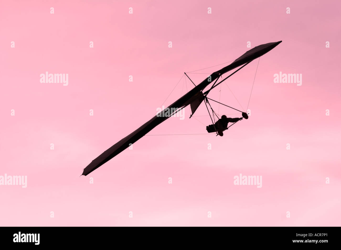 A hang glider above Torrey Pines San Diego California Stock Photo Alamy