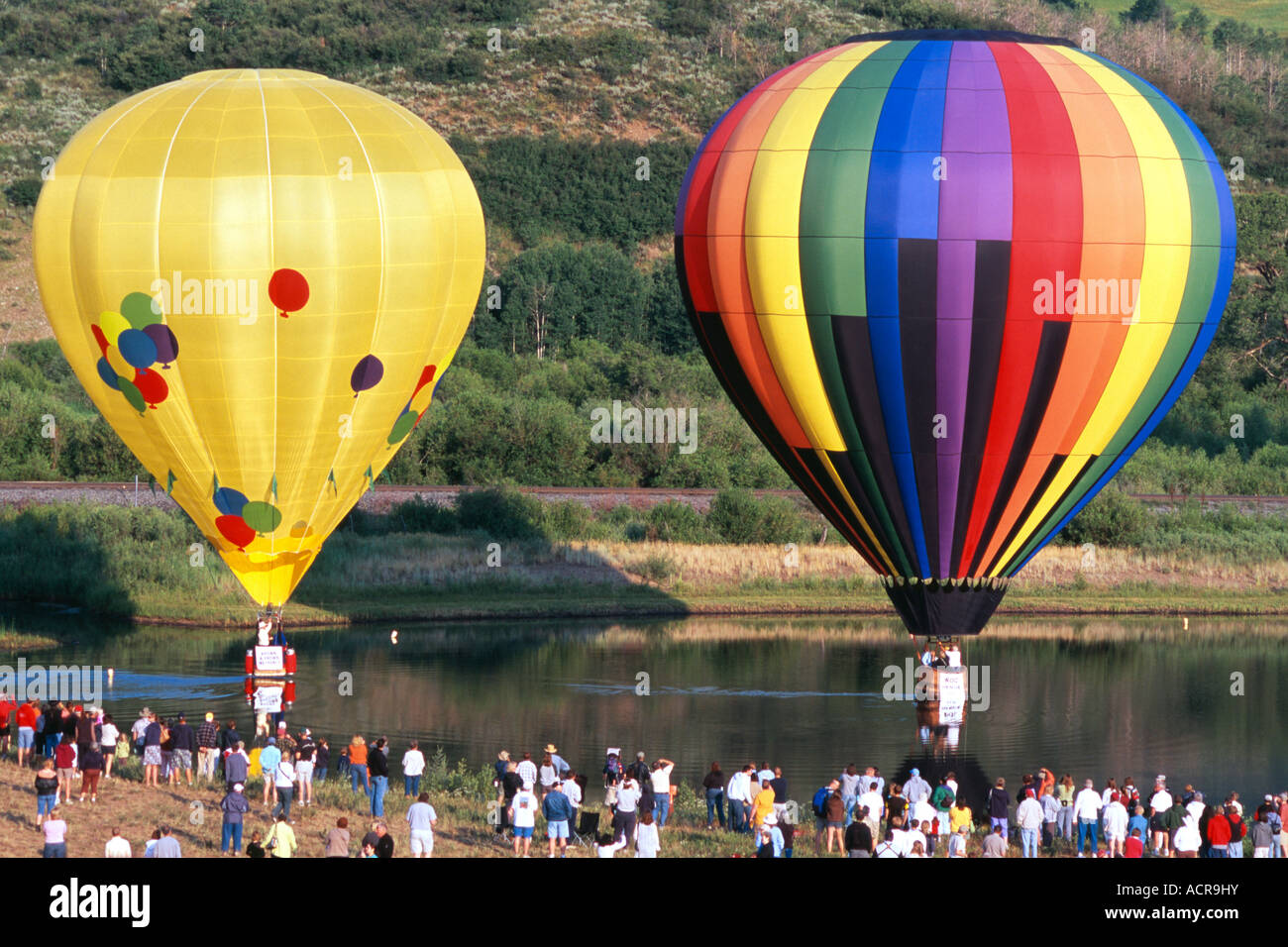 Hot air balloon festival Steamboat Springs Colorado USA Stock Photo Alamy