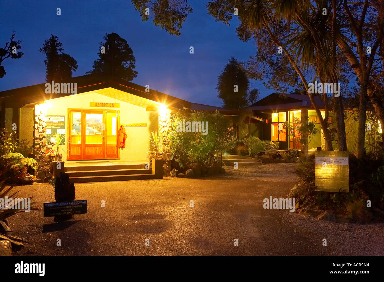 Wilderness Lodge Lake Moeraki West Coast South Island New Zealand Stock