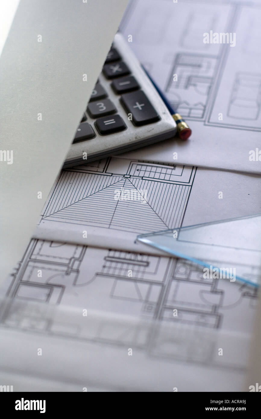 architecture mathematics drafting Stock Photo - Alamy
