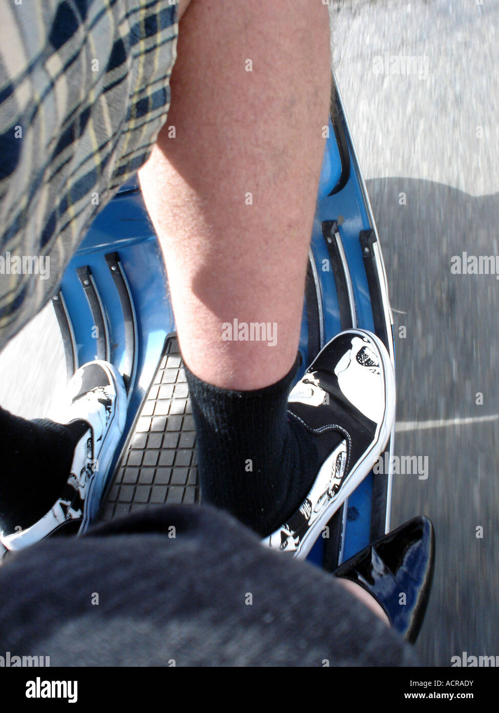 Scooter Feet, Seattle Washington USA Stock Photo Alamy