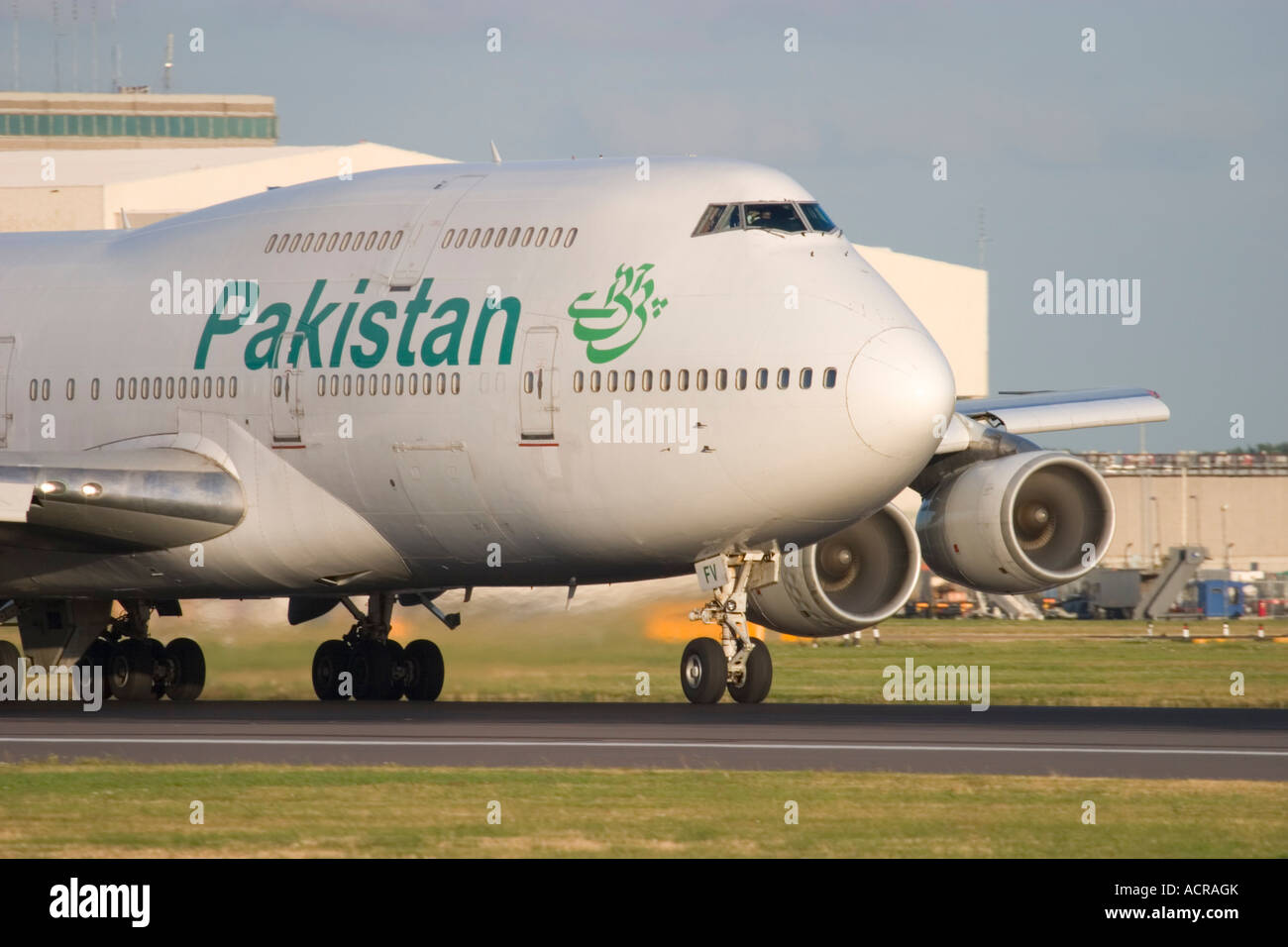 Pakistan International Airlines PIA Boeing 747-367 at London Heathrow Airport England UK Stock Photo