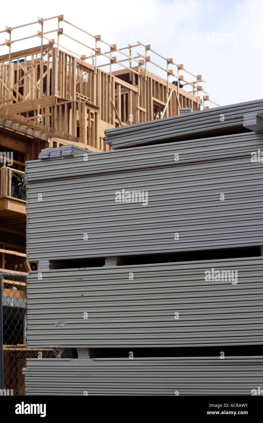drywall construction sky Stock Photo