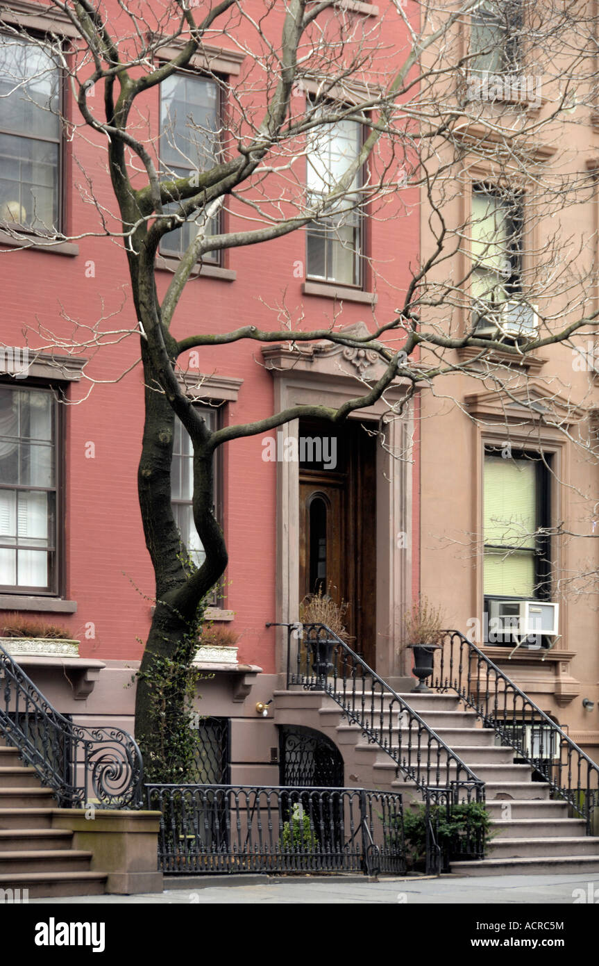 Row houses in Brooklyn heights New York USA Stock Photo Alamy