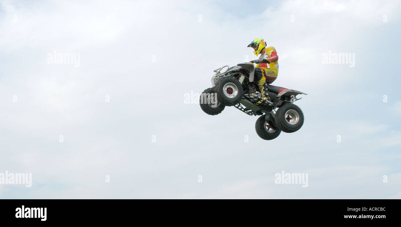 Flying quad bike Stock Photo - Alamy