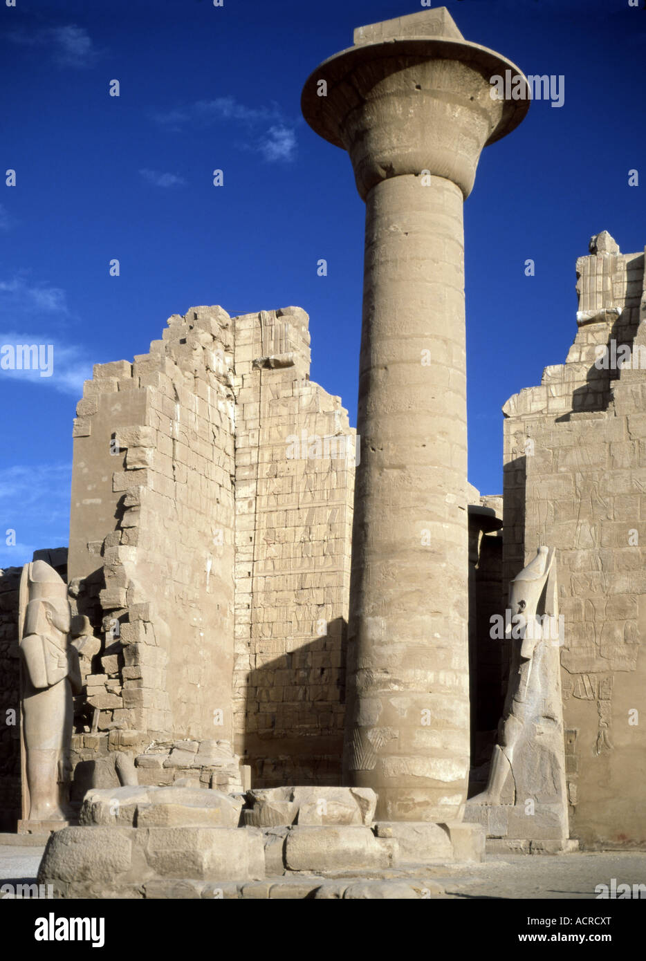 Temple of Amun-Re, Karnak, Egypt Stock Photo