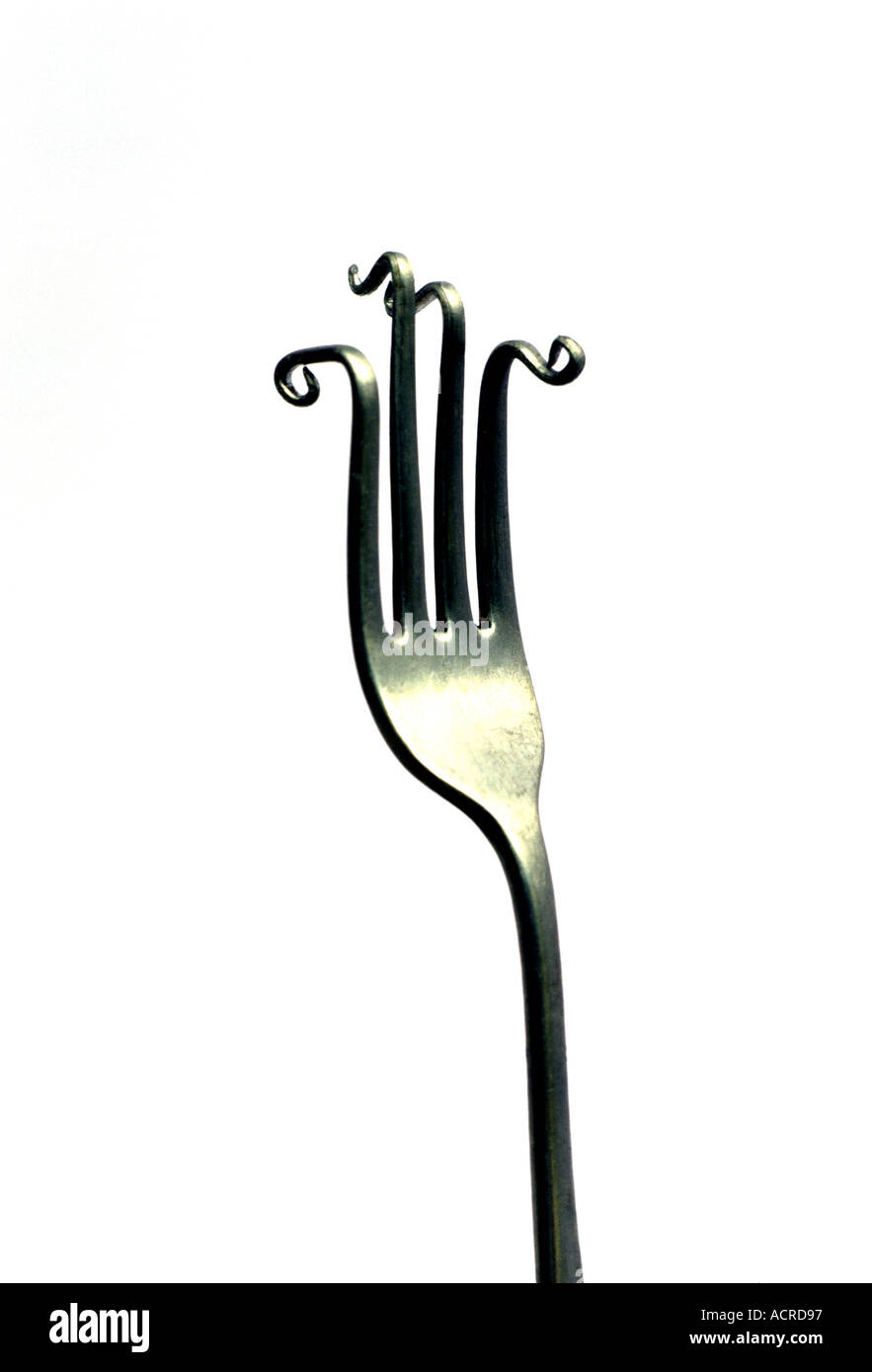 bent fork Stock Photo Alamy