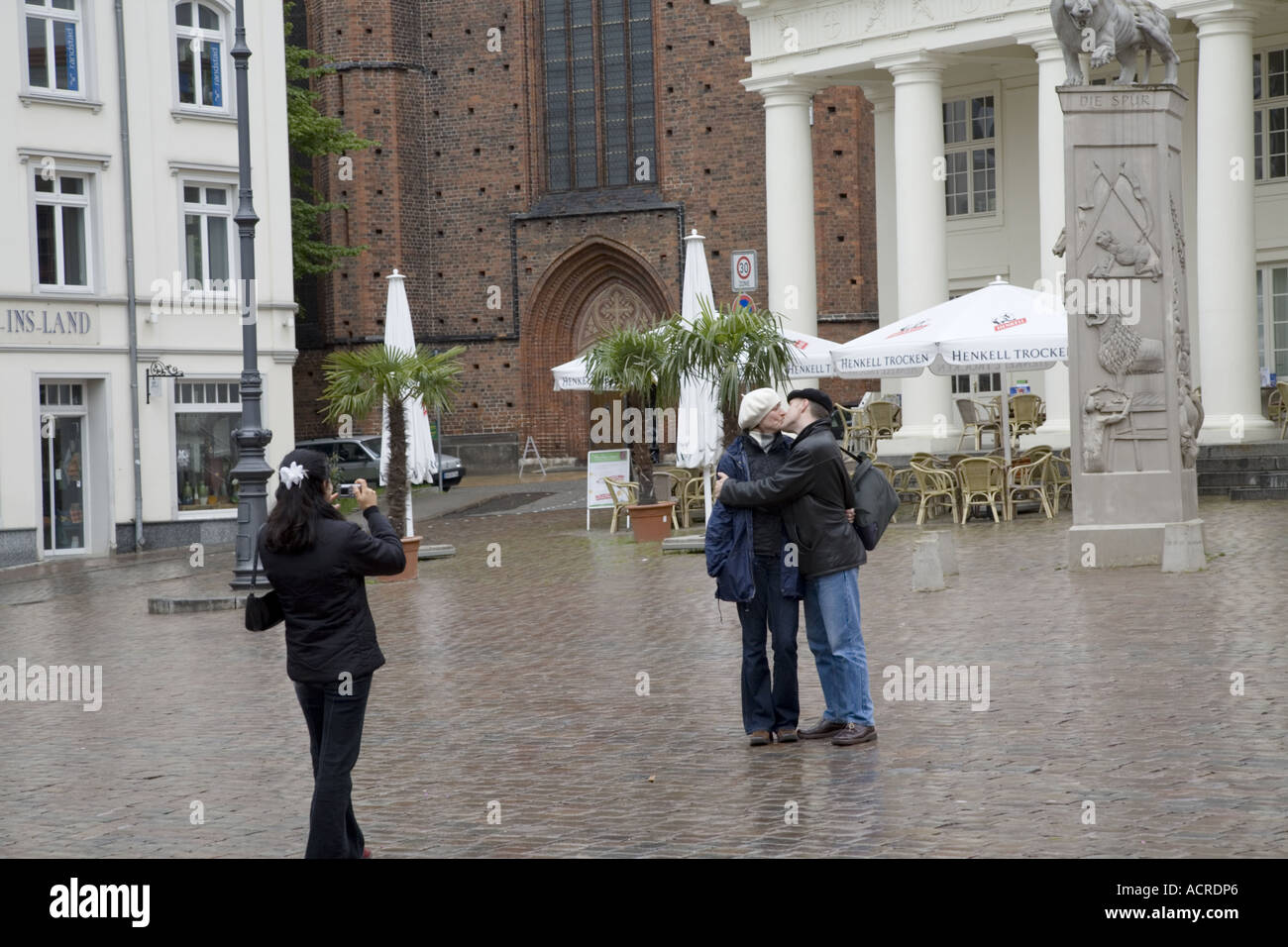 Kiss, Dom, Cathedral, Neues Gebäude, Schwerin, Germany Stock Photo