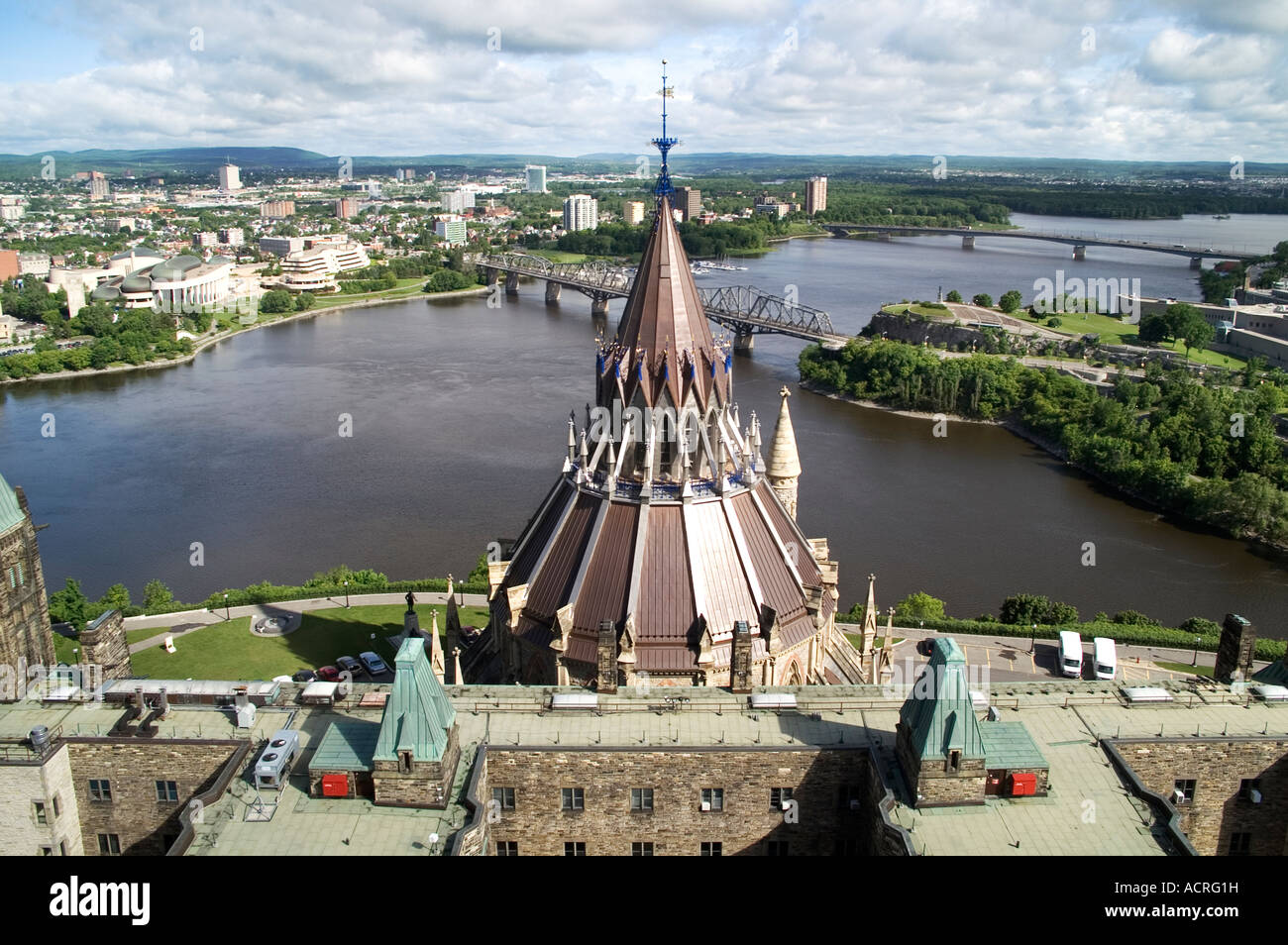 Library of Parliament Ottawa Canada Stock Photo