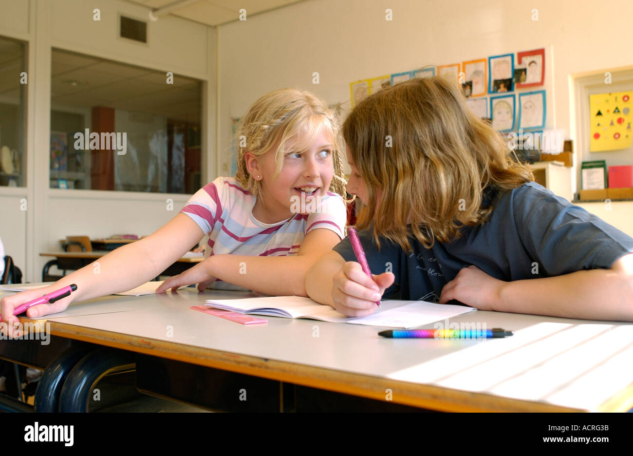 Students in classroom of elementary school Stock Photo - Alamy