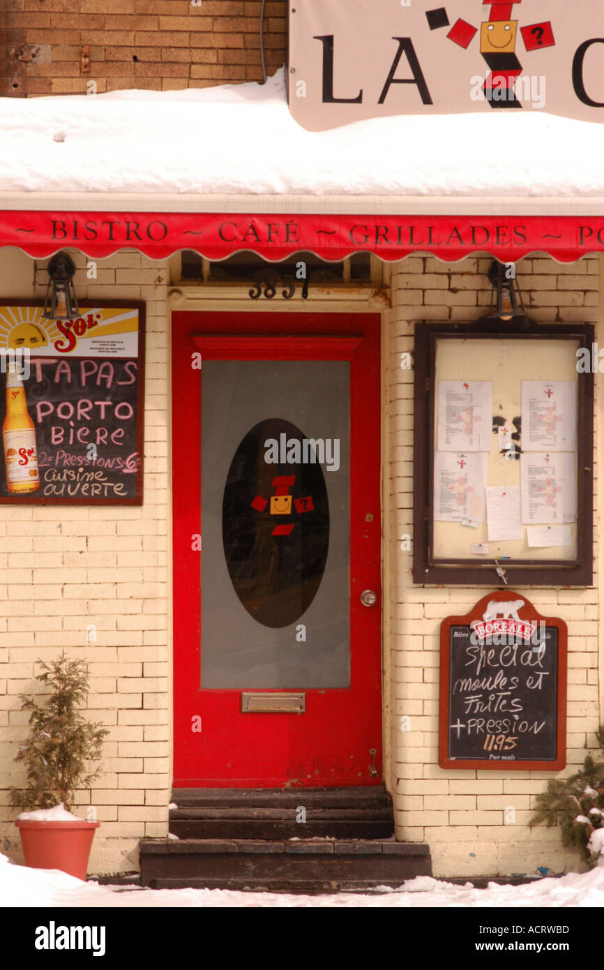 St Denis street Montreal Quebec Canada Stock Photo Alamy