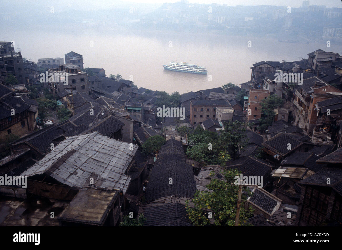 The harbour view of Chongqing Sichuan China Stock Photo