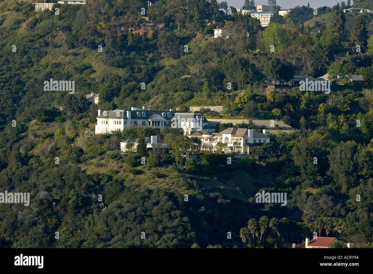 Brentwood los angeles huge house hires stock photography and images