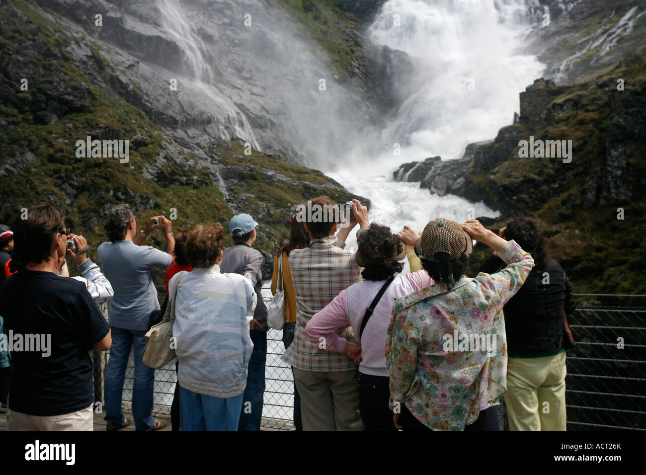 Kjosfossen Norway Europe Stock Photo Alamy