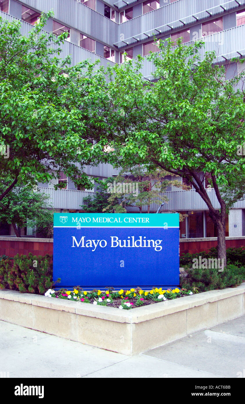 Mayo Clinic building in Rochester Minnesota USA Stock Photo