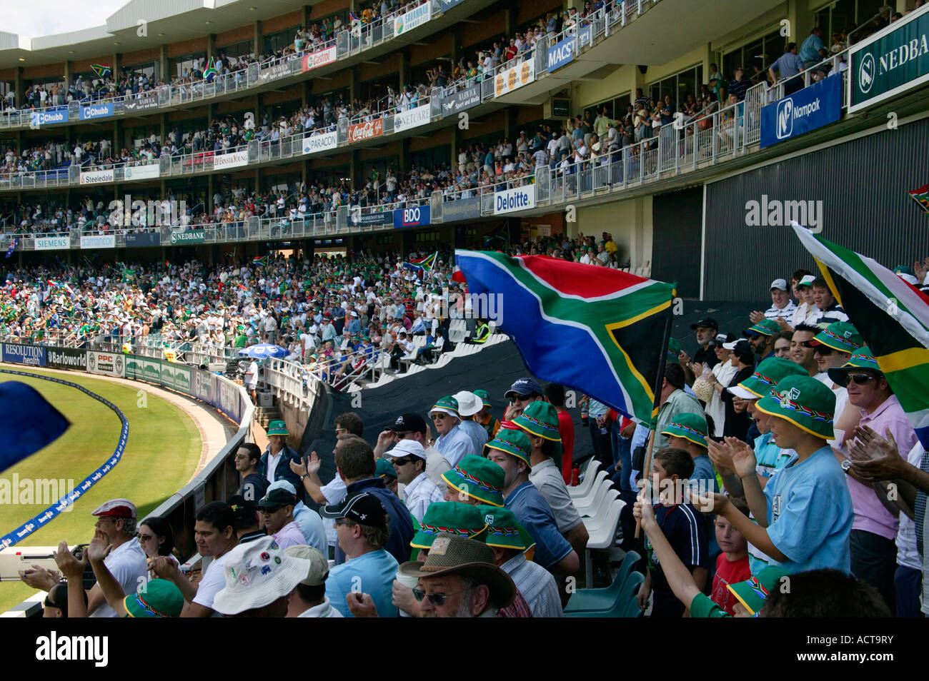 People watching cricket Johannesburg Gauteng South Africa Stock Photo