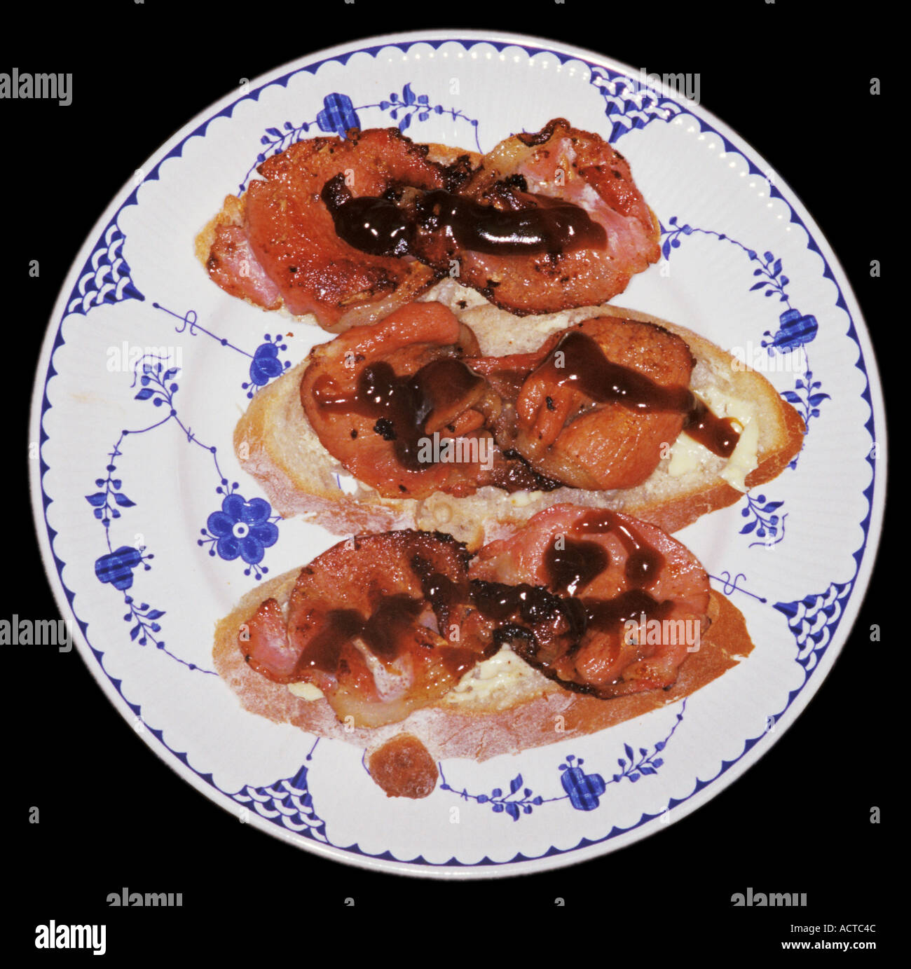 Bacon butty brown sauce hires stock photography and images Alamy