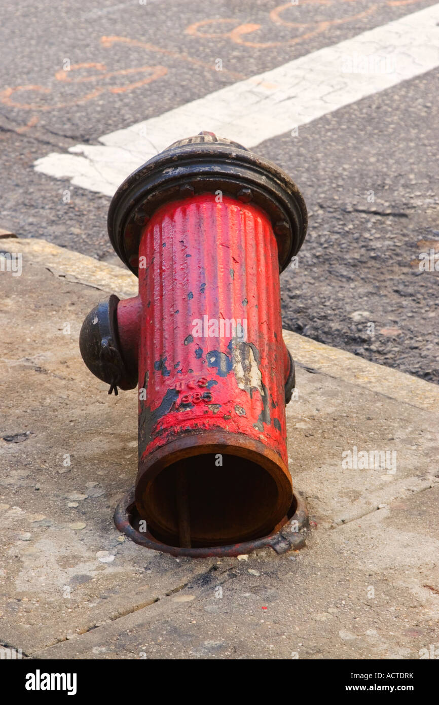 broken fire hydrant Stock Photo 13226022 Alamy