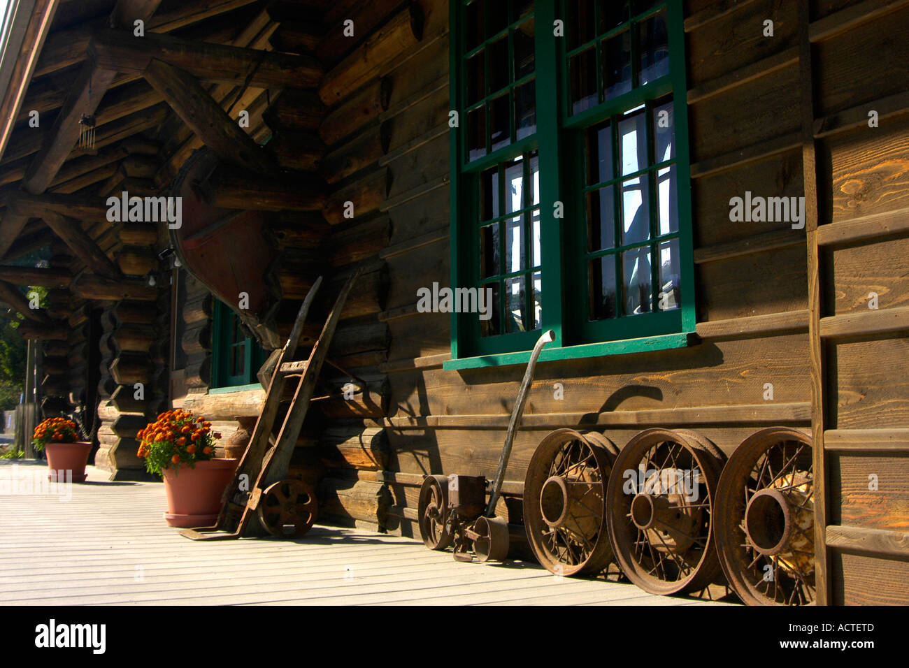 Logging Museum, Joyce Washington Stock Photo Alamy