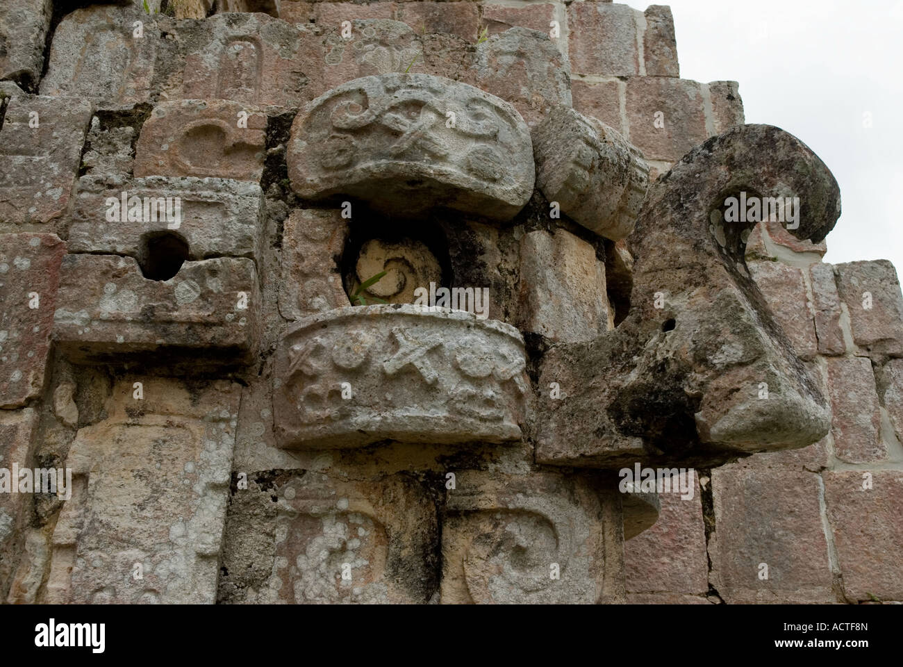 Uxmal chac mool ruins Mexico Stock Photo