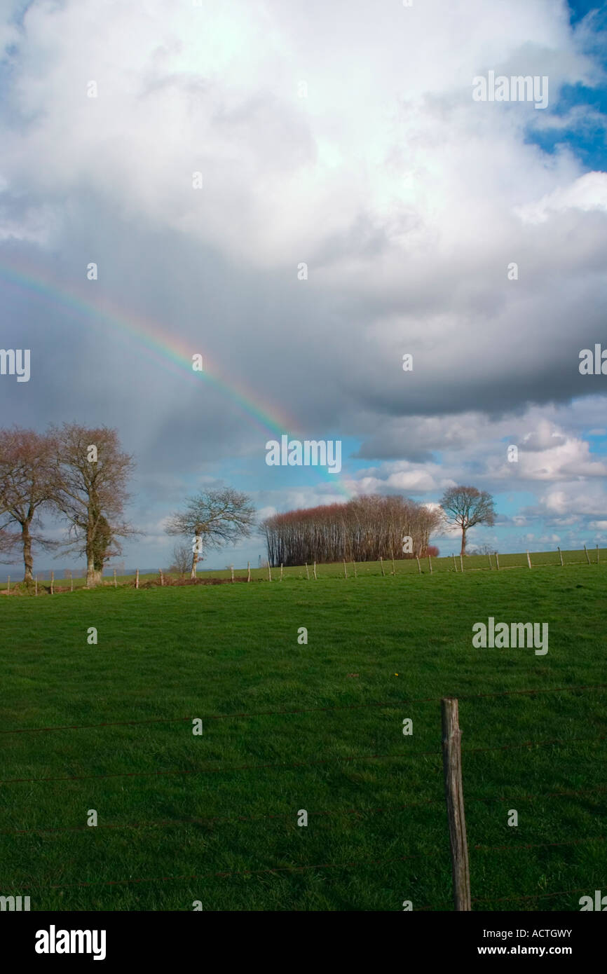 End of the Rainbow Stock Photo