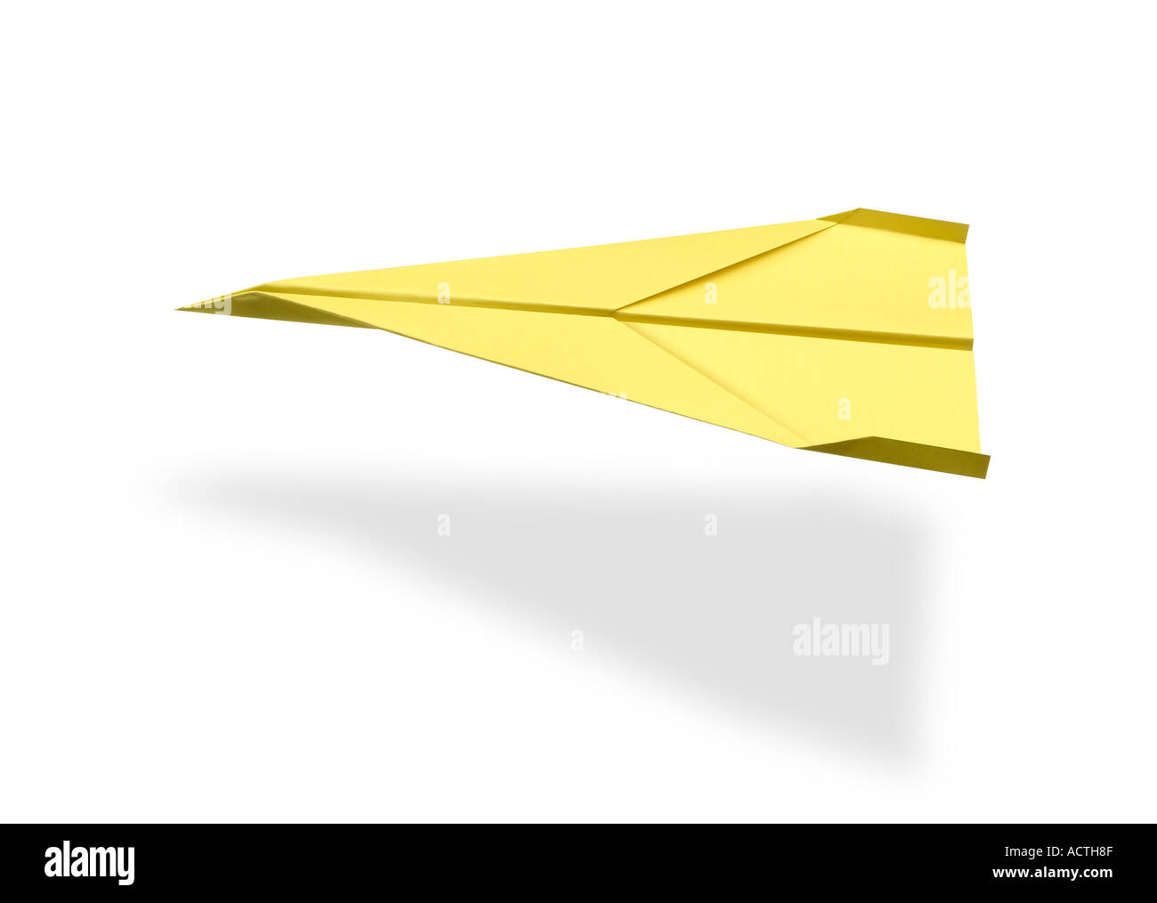 paperflier Papierflugzeug Stock Photo