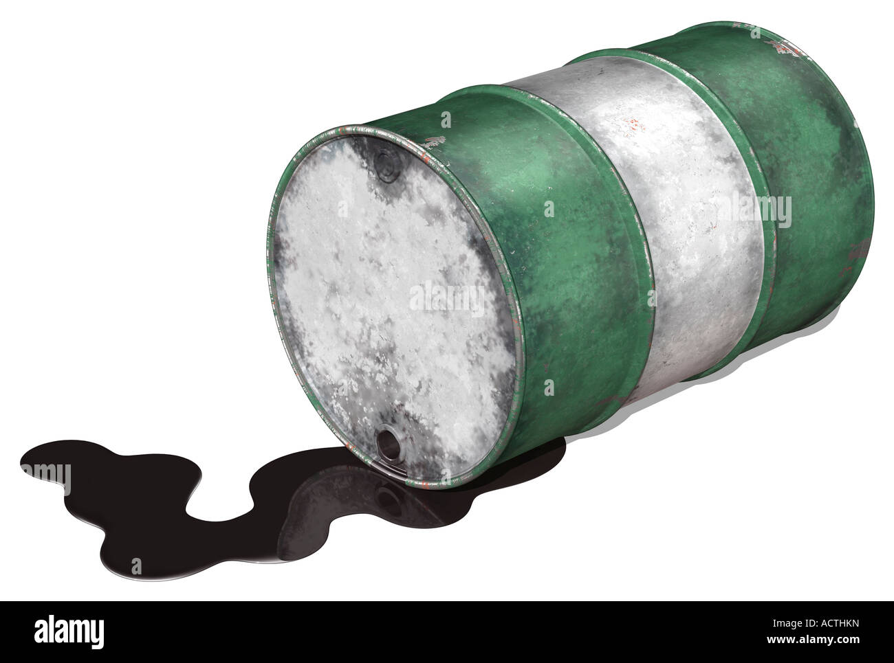 Oil Drum Spill Stock Photo Alamy