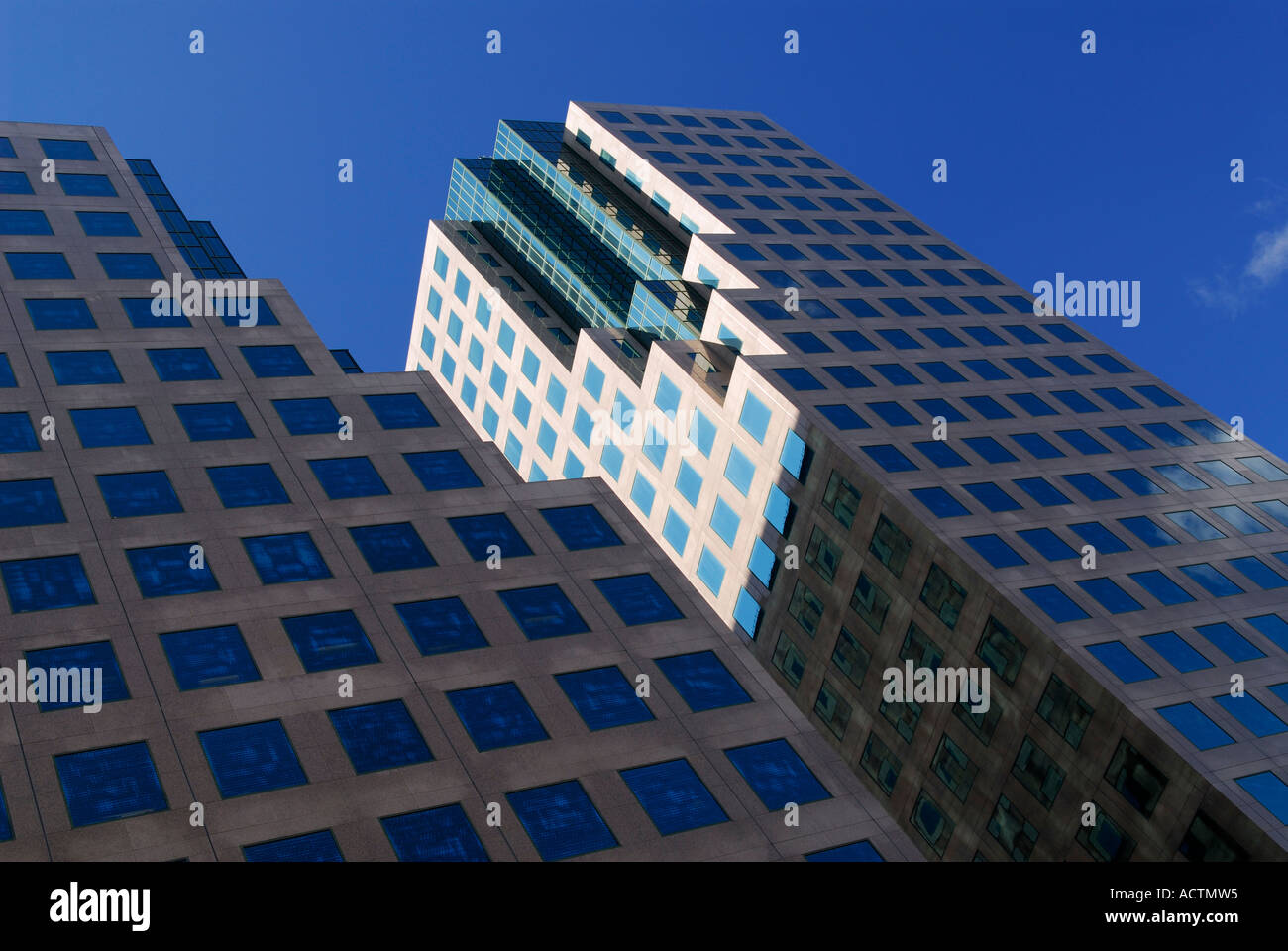 Park Place condo on Bay street Toronto with blue sky Stock Photo