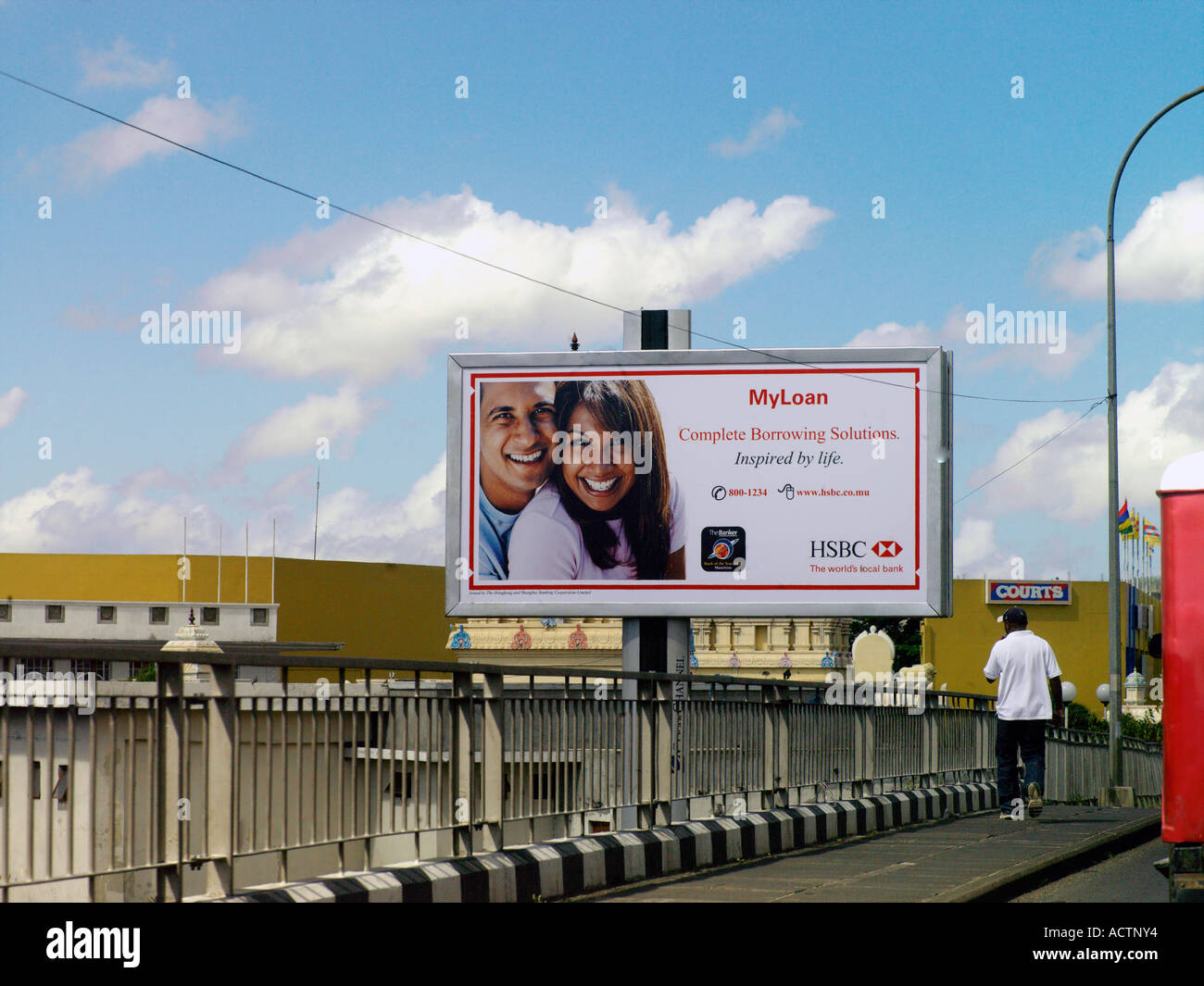 Port Louis Mauritius HSBC Billboard Stock Photo Alamy
