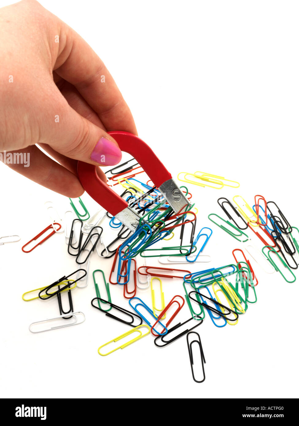 Picking up Paperclips Stock Photo Alamy