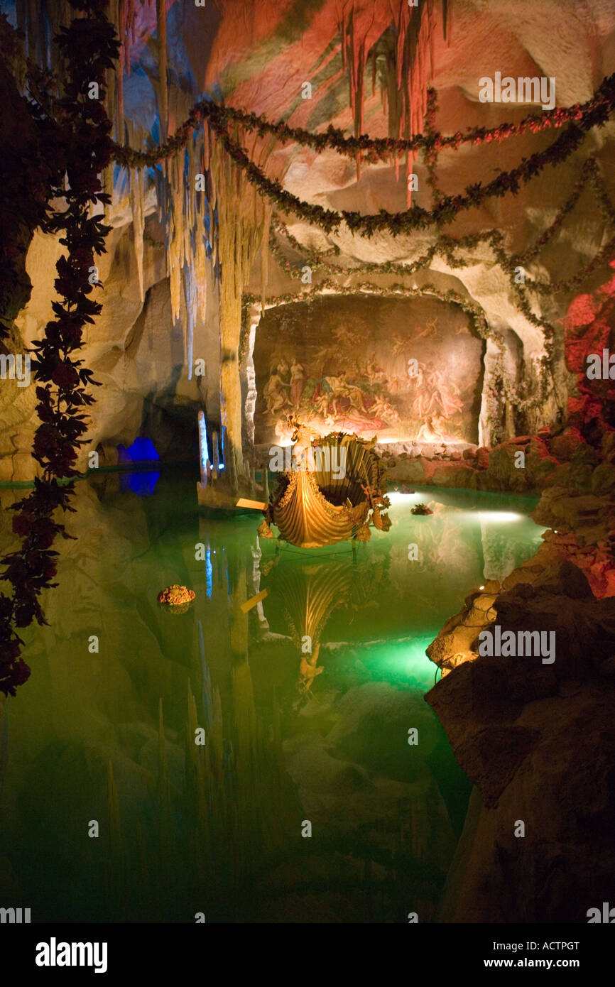 VENUS GROTTO, LINDERHOF CASTLE, BAVARIA, GERMANY, EUROPE Stock Photo