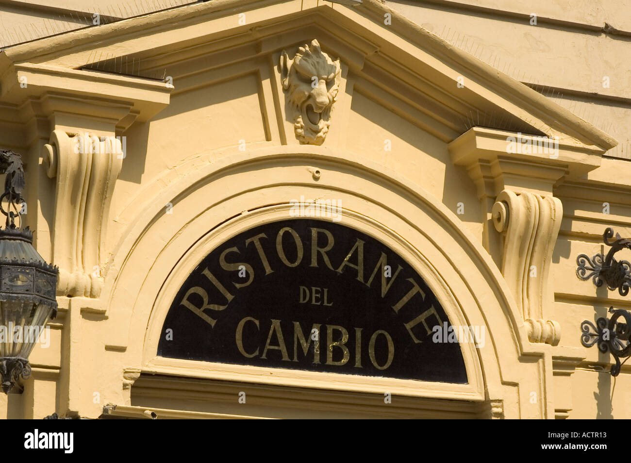 Turin Torino Piedmont Piemonte Italy historic Restaurant Ristorante del Cambio Stock Photo