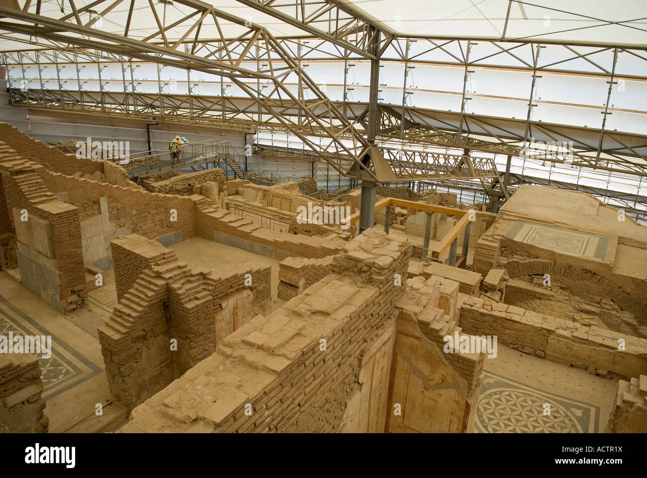Terrace houses of wealthy Ephesians, Ephesus, Selcuk, Turkey Stock