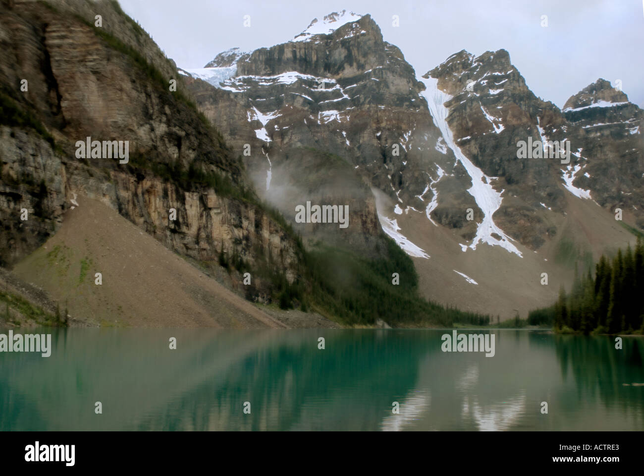 Moraine Lake, Banff National Park, Alberta Canada Stock Photo