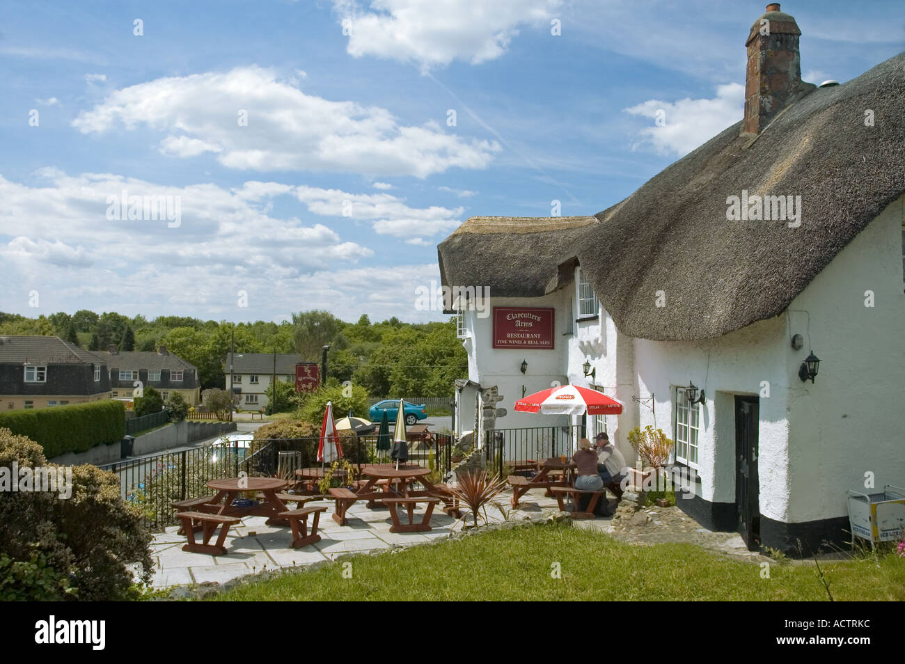 Claycutters Arms Pub Chudleigh Knighton, Dartmoor National Park, Devon, UK Stock Photo Alamy