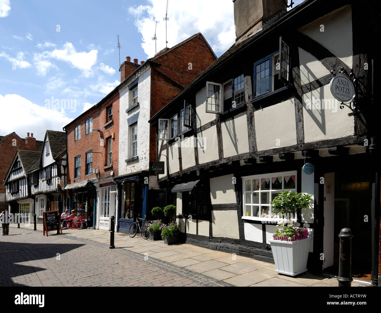 Friar Street, Worcester, U.K Stock Photo Alamy