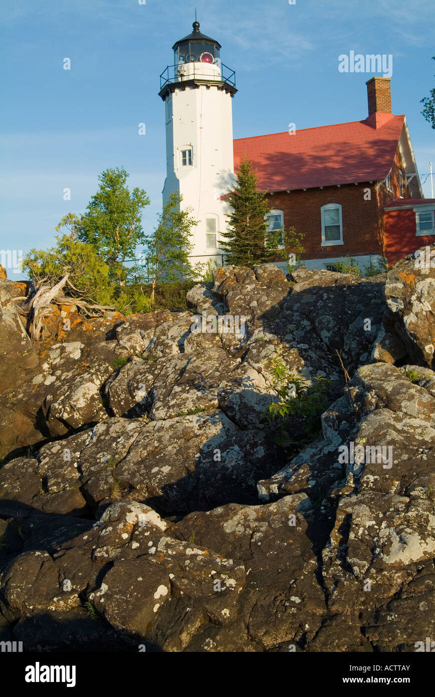 EAGLE HARBOR LIGHTHOUSE Stock Photo Alamy