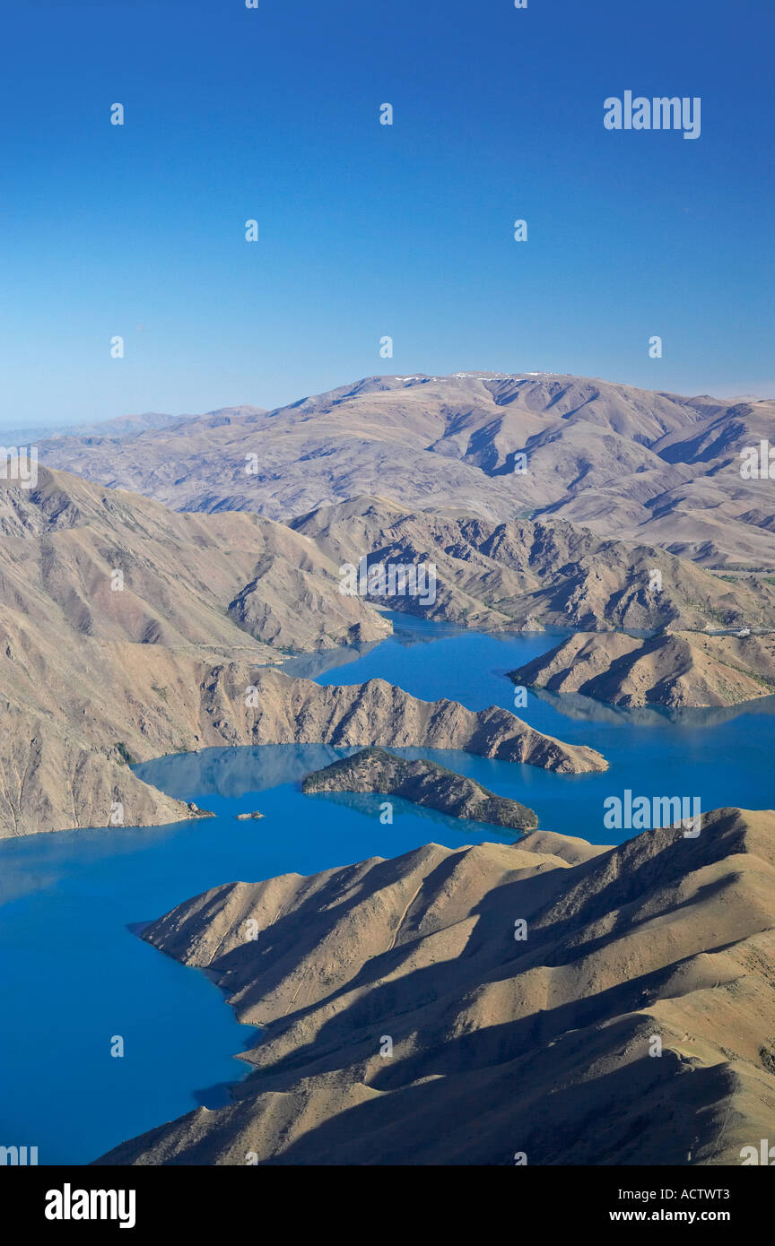 Lake Benmore Waitaki Valley North Otago South Island New Zealand aerial