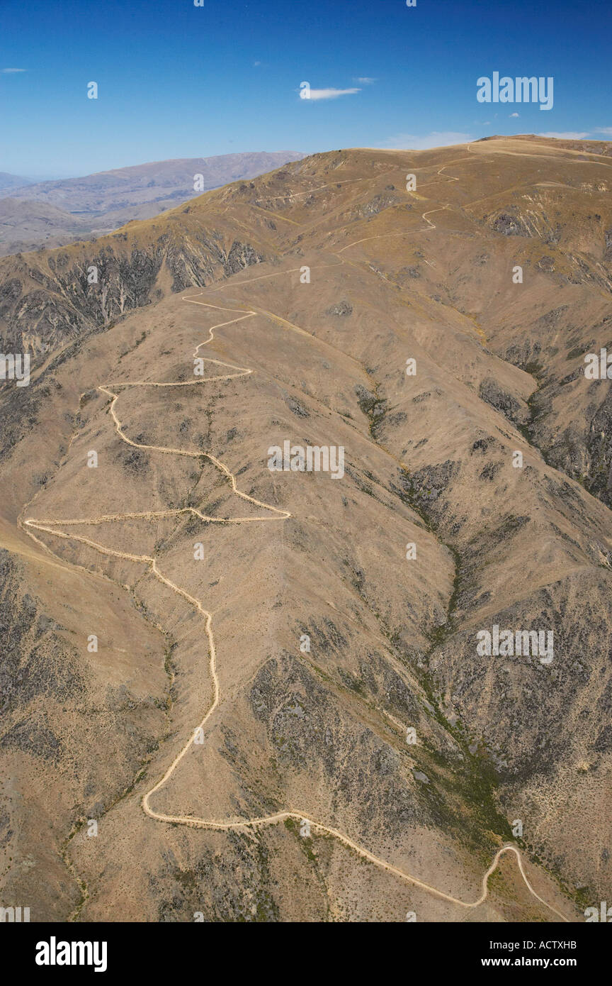 Track up Mt St Cuthbert near Omarama North Otago South Island New