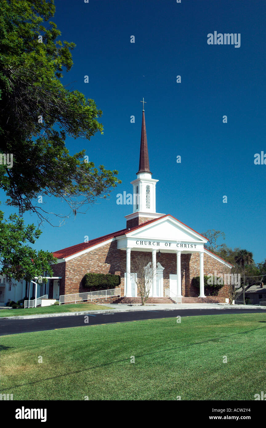 The Church of Christ near Cocoa Beach Florida USA Stock Photo - Alamy