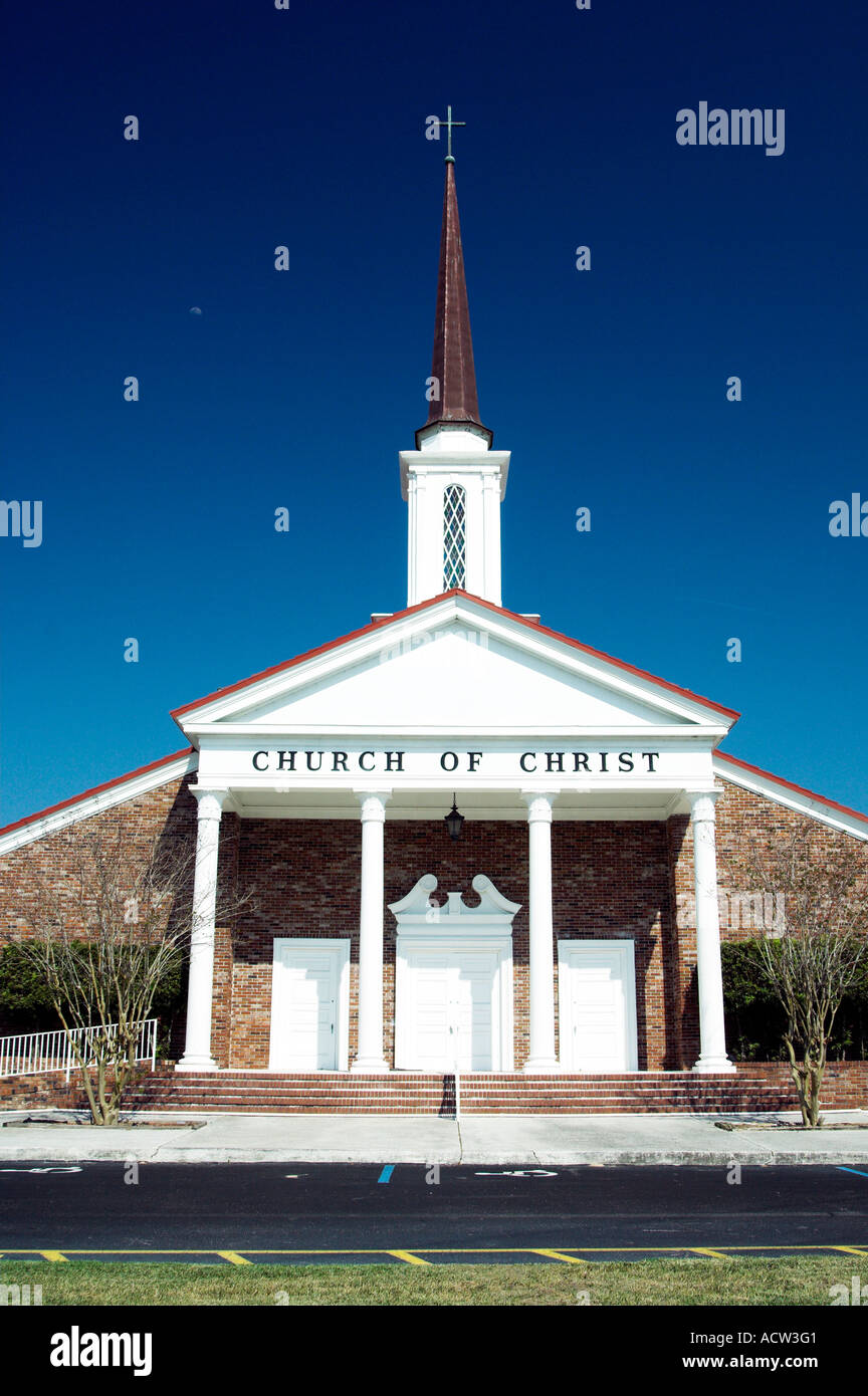 The Church of Christ near Cocoa Beach Florida USA Stock Photo - Alamy