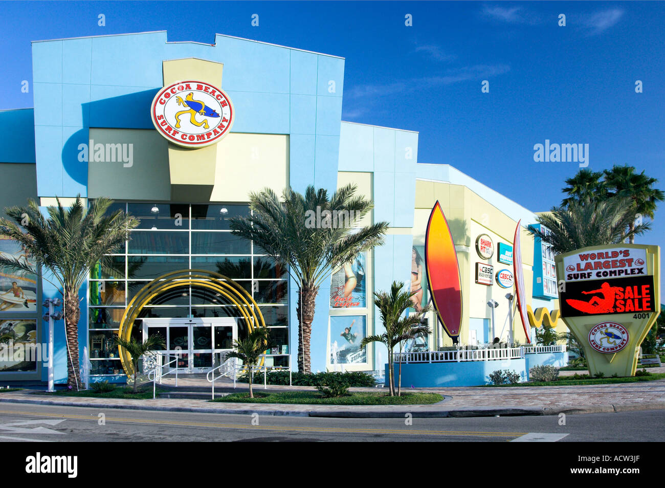 The Cocoa Beach Surf Company store exterior in Cocoa Beach Florida