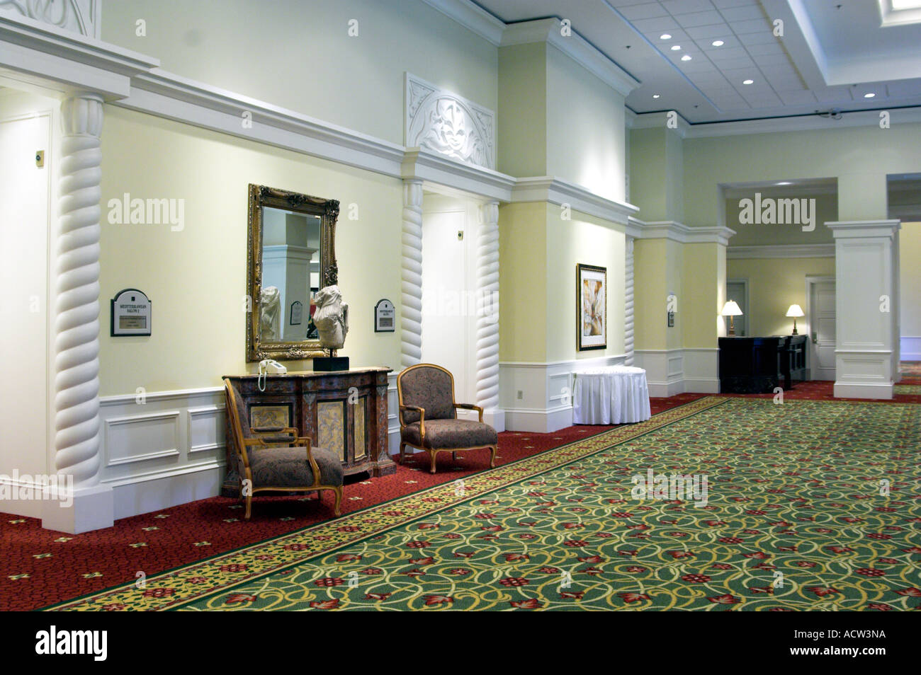 Interior Hallway Decor At The J W Marriott Resort In Orlando