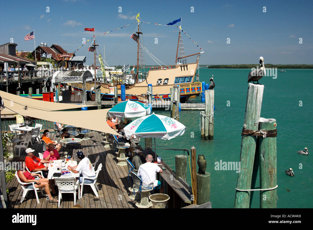 Harbor activites at the historic fishing village of St John s Pass