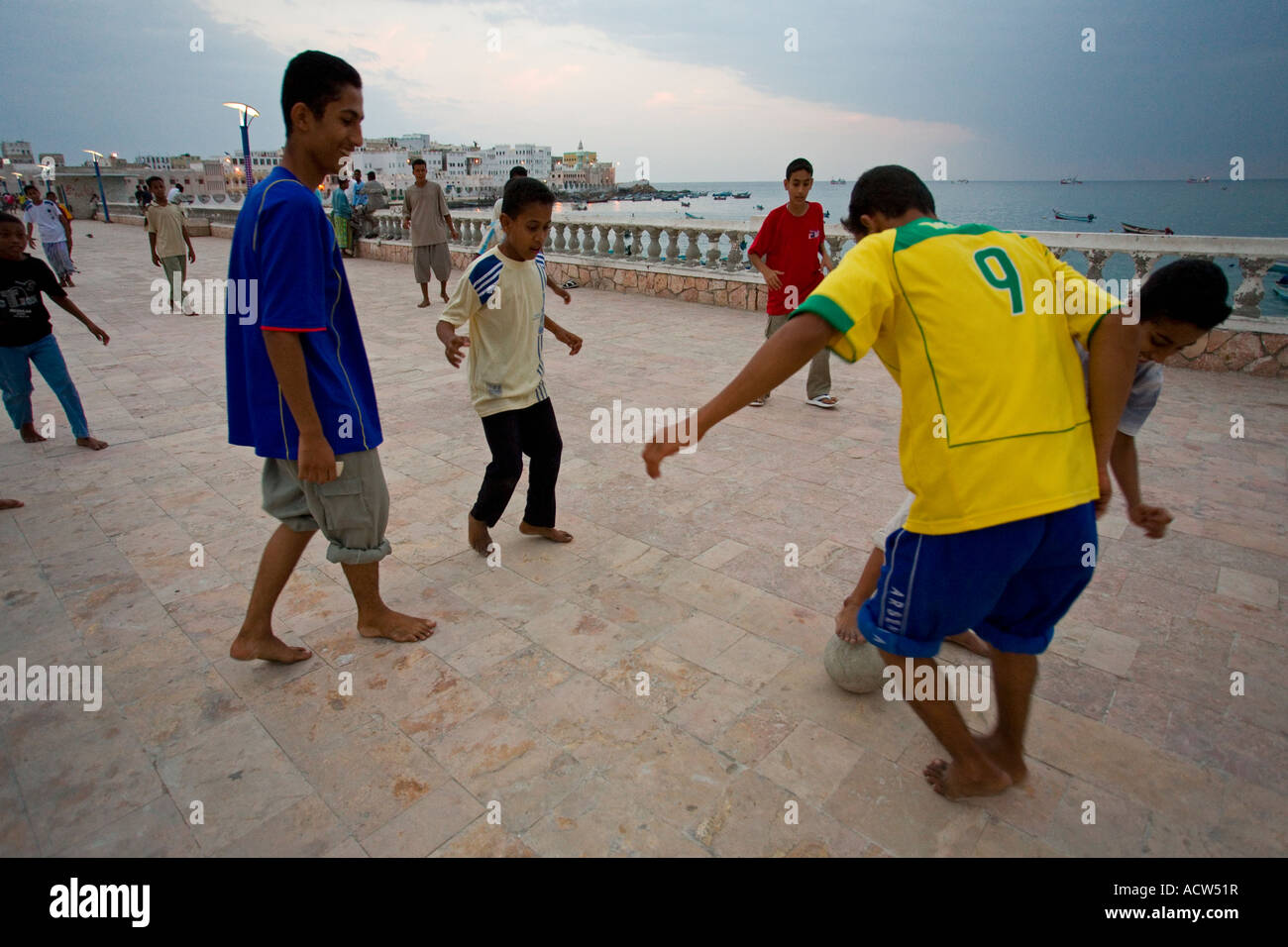 Arab children playing soccer hires stock photography and images Alamy