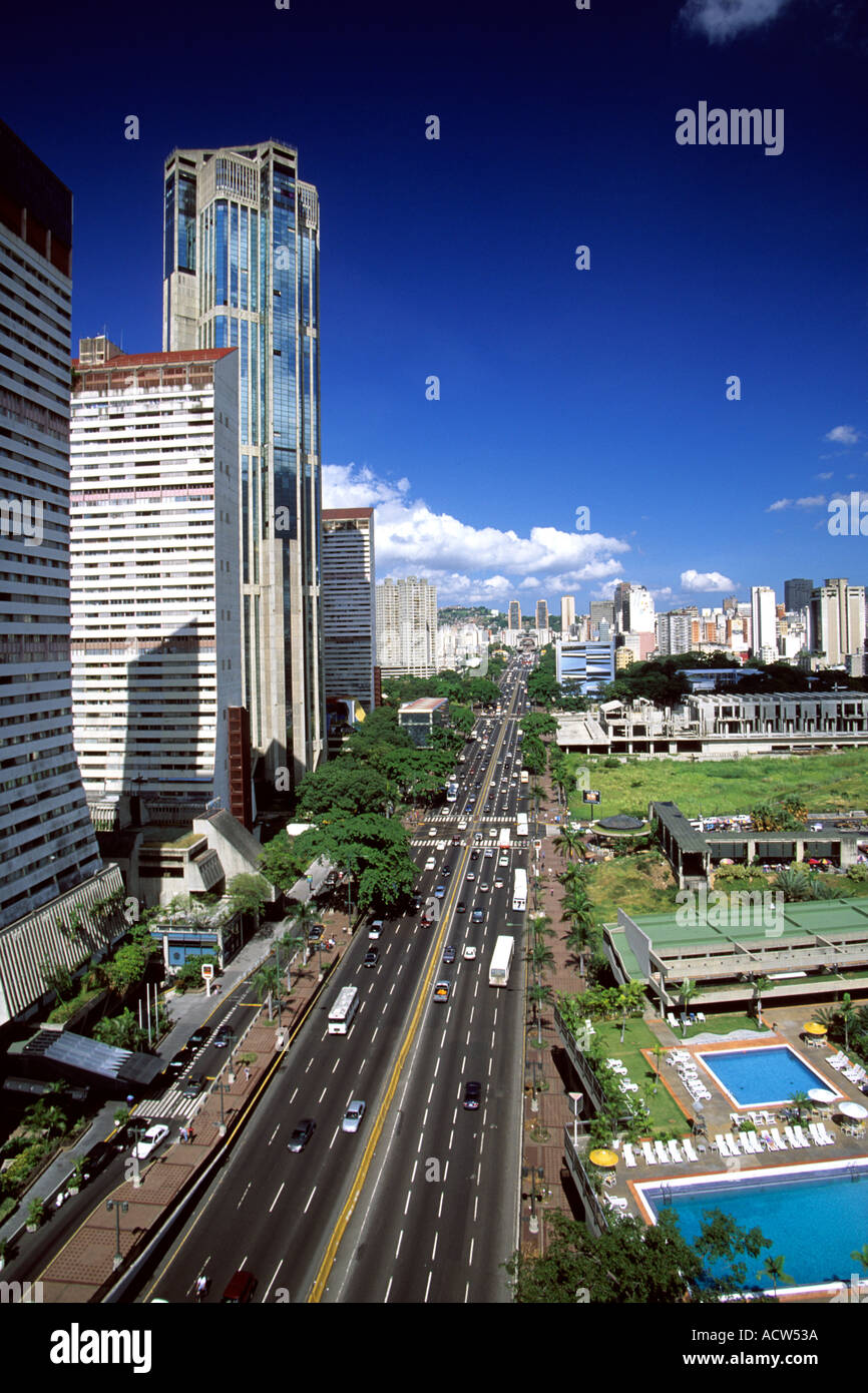 Bolivar Avenue in Downtown Caracas Venezuela Stock Photo Alamy
