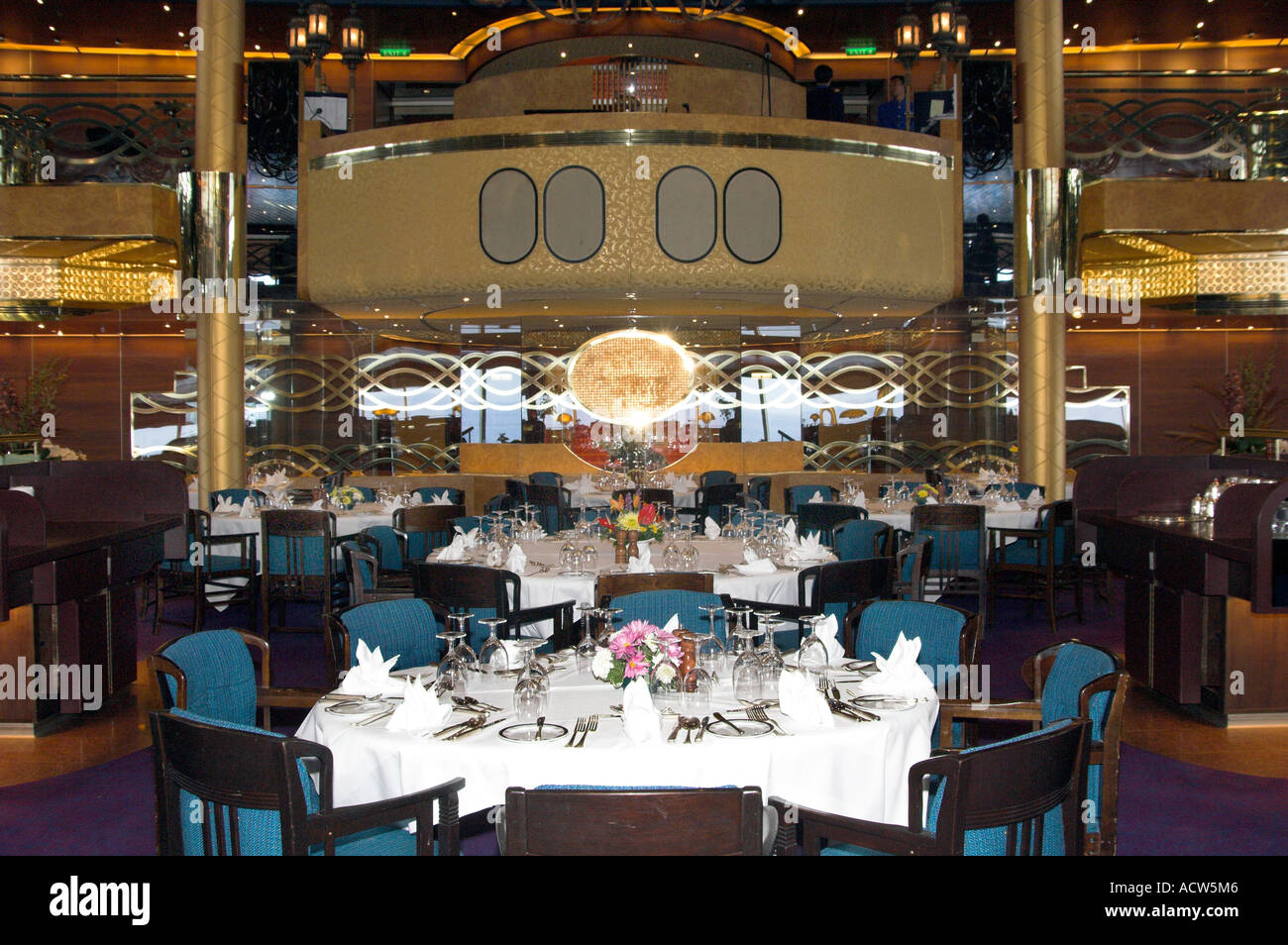 The Rotterdam dining room on the Holland America cruise ship Zaandam