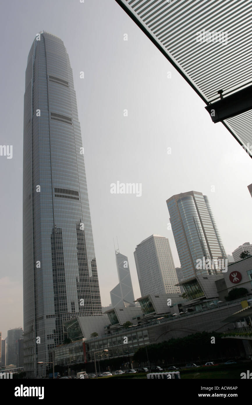 International Finance Centre 2 high rise office block in Central, Hong Kong Stock Photo