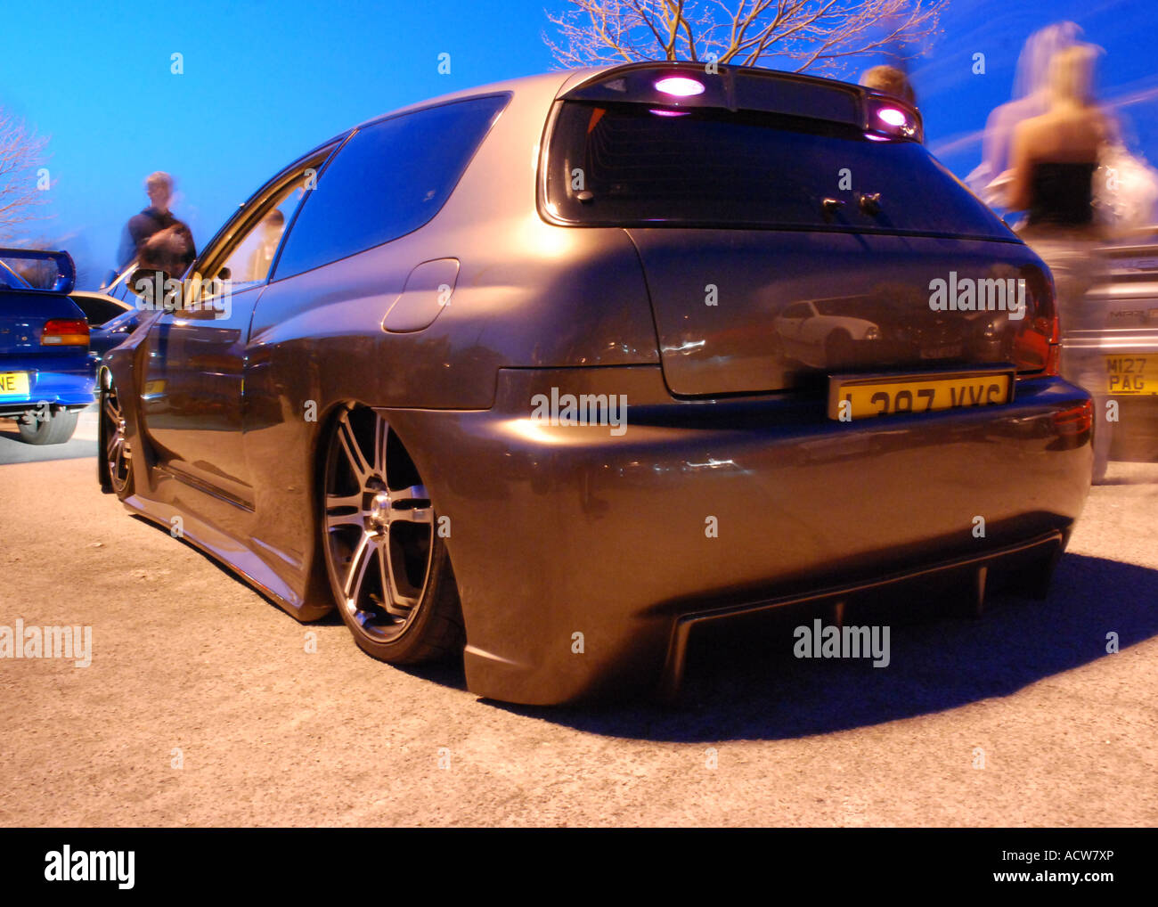 Lowered Honda Civic Stock Photo - Alamy