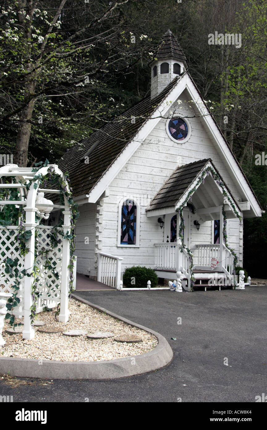 The Chapel of Love wedding chapel in Gatlinburg Tennessee USA Stock Photo Alamy